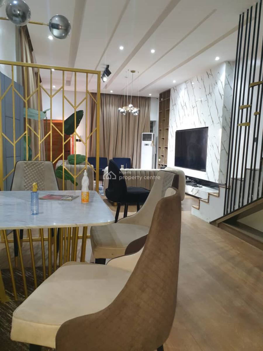 Spacious an Full Furnished 4 Bedroom Semi Detached Duplex with Bq, Osapa, Lekki, Lagos, Semi-detached Duplex for Rent