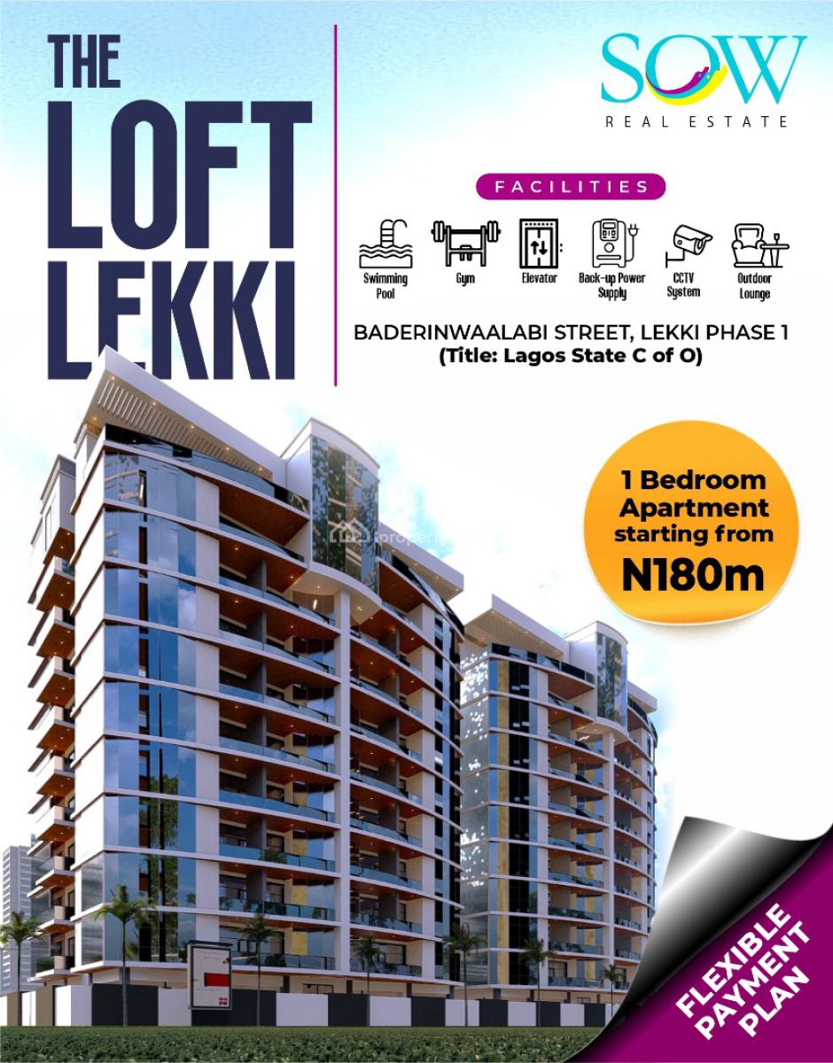 Luxury 3 Bedroom Apartment with Top Notch Amenities, Bolarinwa Street Off Akin Dickson Road, Lekki Phase 1, Lekki, Lagos, Flat / Apartment for Sale