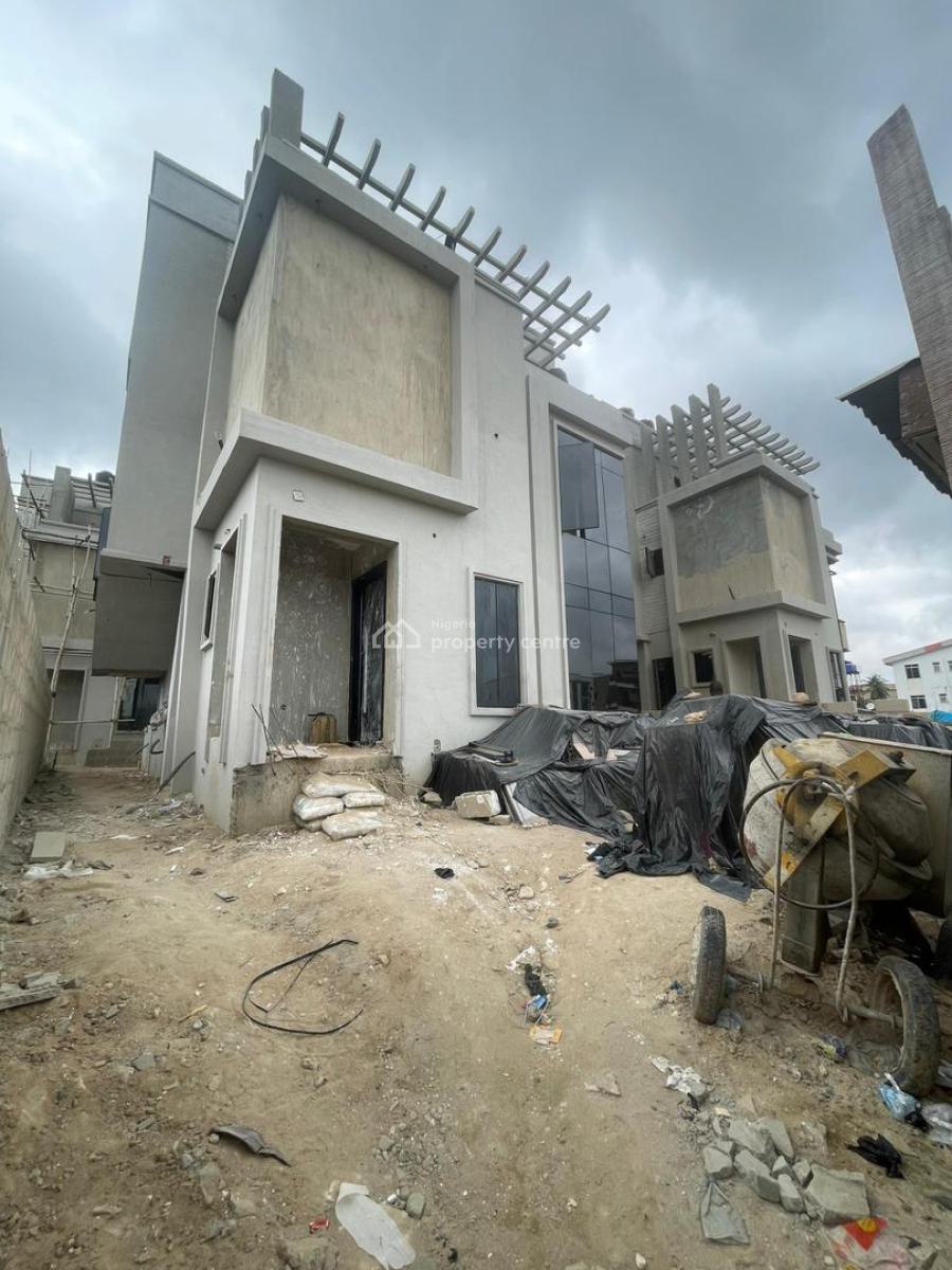 Nicely Built 4 Bedroom Detached Duplex Plus Bq, Gym & Rooftop Terrace, Surulere, Lagos, Detached Duplex for Sale