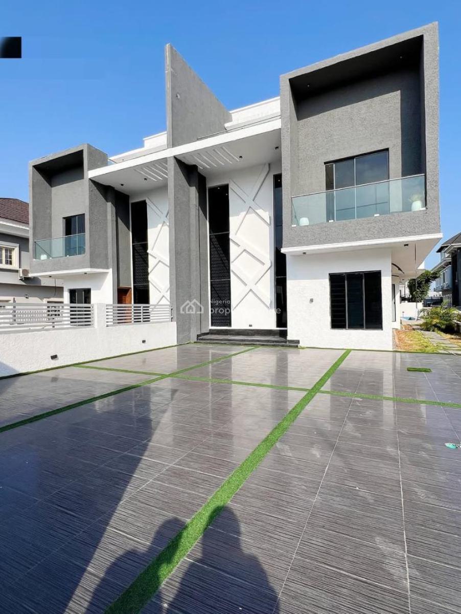 Magnificent 5 Bedroom Semi Detached Duplex with a Pool,gym, Bq, Osapa, Lekki, Lagos, House for Sale