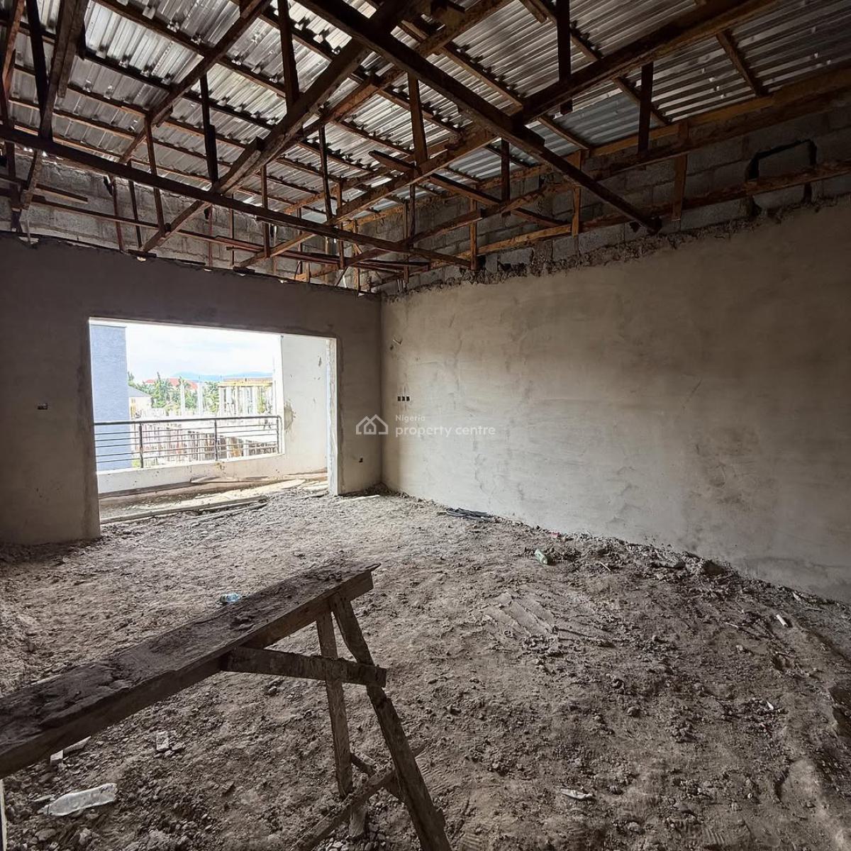 Semi Finished 4 Bedroom Terrace Duplex with Bq, Mabushi, Abuja, Terraced Duplex for Sale