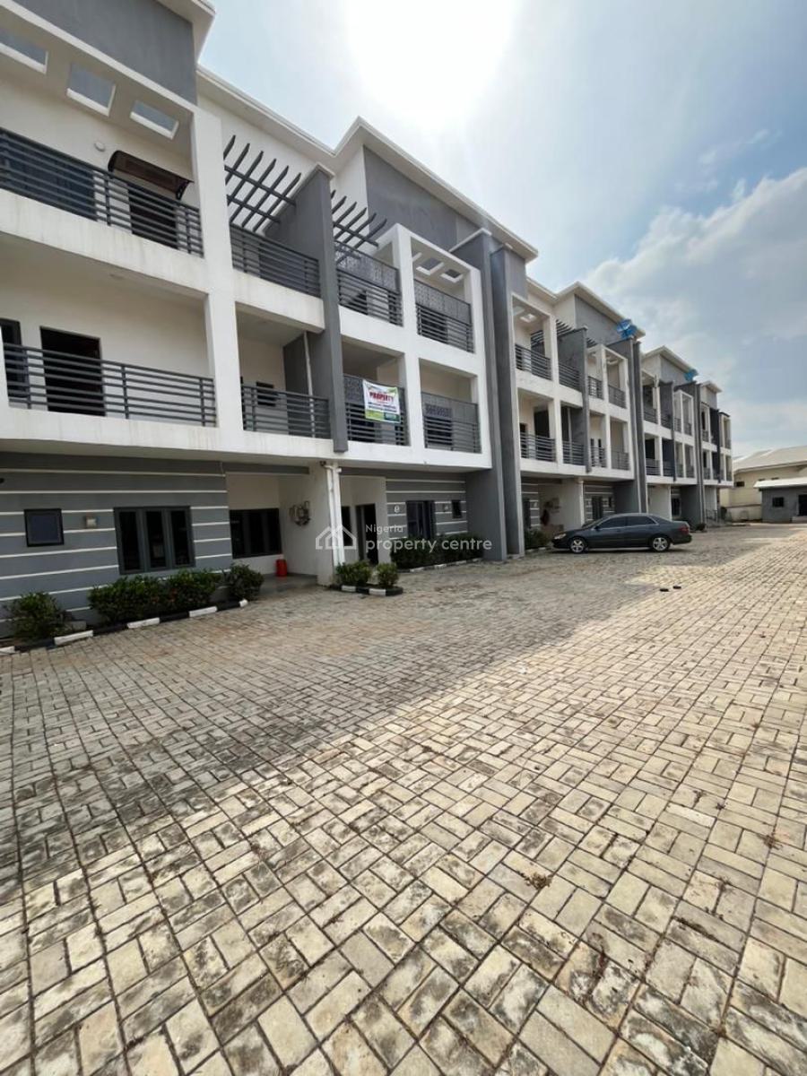 4 Bedroom Terrace with Bq, Jahi, Abuja, Terraced Duplex for Rent