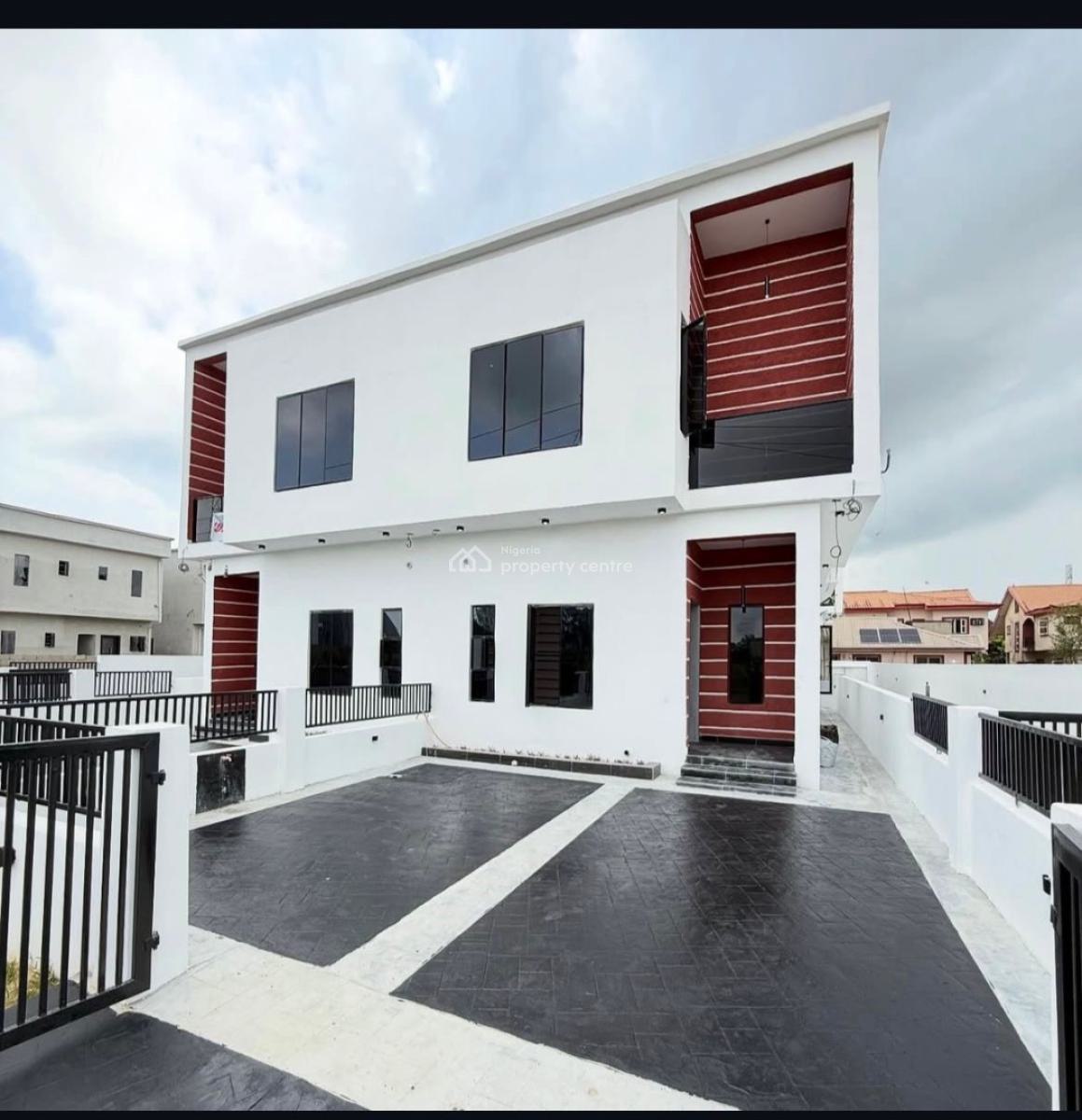 Spacious 4 Bedroom Semi-detach Duplex in a Well Secured Estate, Golden Park Estate, By Lekki Epe Expressway, Ajah, Lagos, Semi-detached Duplex for Sale