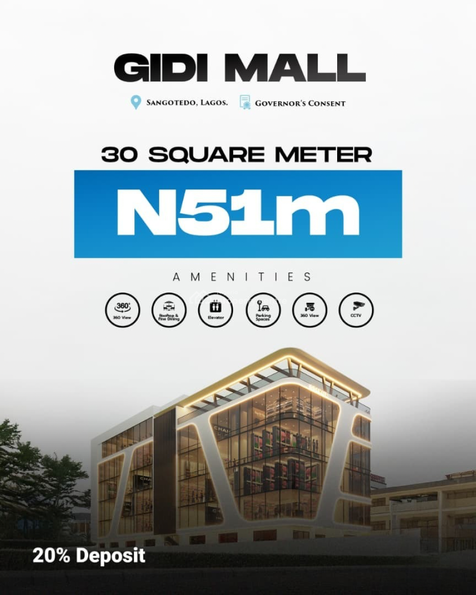 Commercial Space, Office and Shop Space Available with a Payment Plan, Facing The Lekki Epe Expressway, Sangotedo, Ajah, Lagos, Shop for Sale