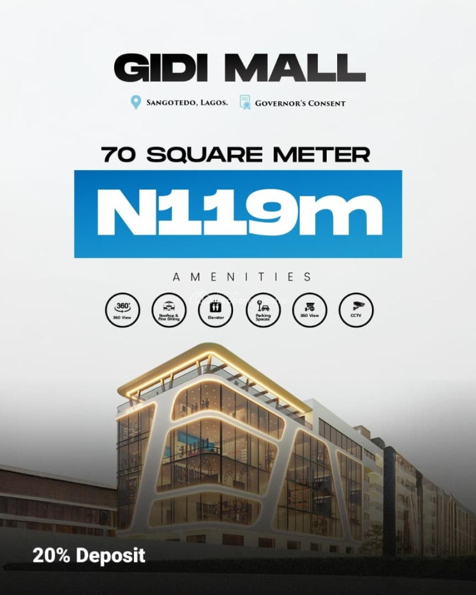 Commercial Space, Office and Shop Space Available with a Payment Plan, Facing The Lekki Epe Expressway, Sangotedo, Ajah, Lagos, Shop for Sale