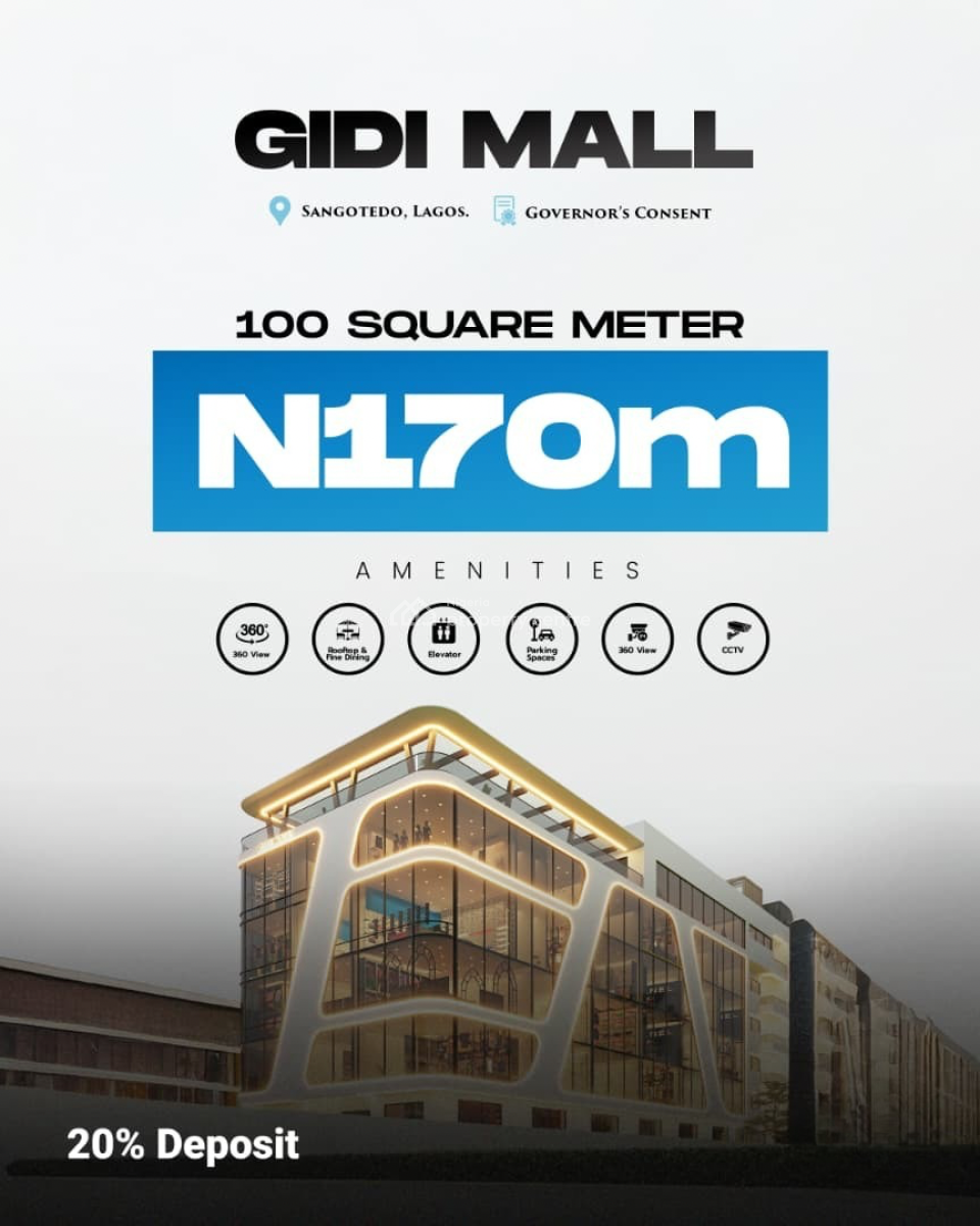 Commercial Space, Office and Shop Space Available with a Payment Plan, Facing The Lekki Epe Expressway, Sangotedo, Ajah, Lagos, Shop for Sale