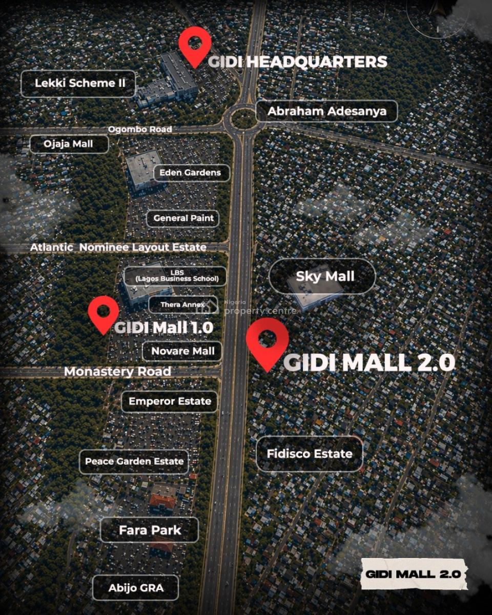 Commercial Space, Office and Shop Space Available with a Payment Plan, Gidi Mall Phase 2, Opposite Novare Mall Shoprite, Adjacent Emperor Est, Sangotedo, Ajah, Lagos, Shop for Sale