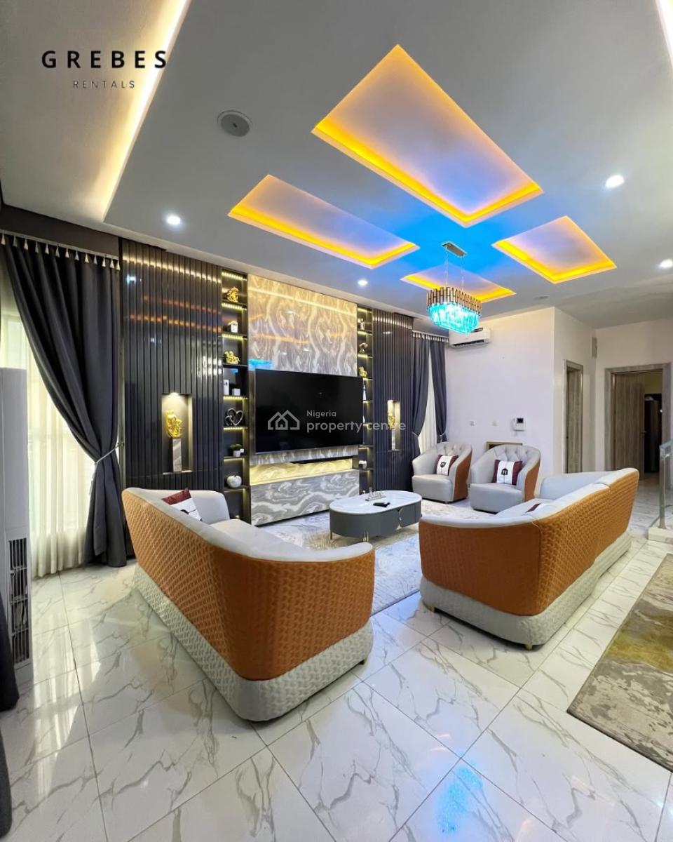 Fully Furnished 4 Bedroom Semi Detached with Solar and Bq, Orchid, Lekki, Lagos, Semi-detached Duplex for Rent