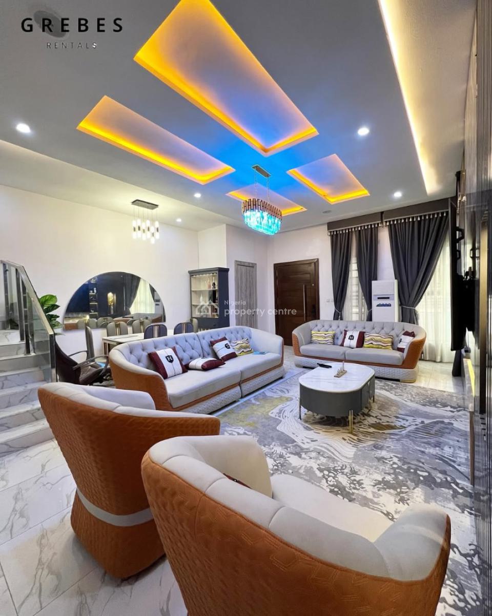 Fully Furnished 4 Bedroom Semi Detached with Solar and Bq, Orchid, Lekki, Lagos, Semi-detached Duplex for Rent