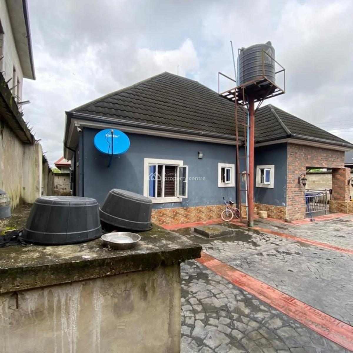 3 Bedroom Bungalow with 2 Rooms Bq and a Security House, Egbelu Off Eliopranwo, Ada George Port Harcourt, Port Harcourt, Rivers, Detached Bungalow for Sale