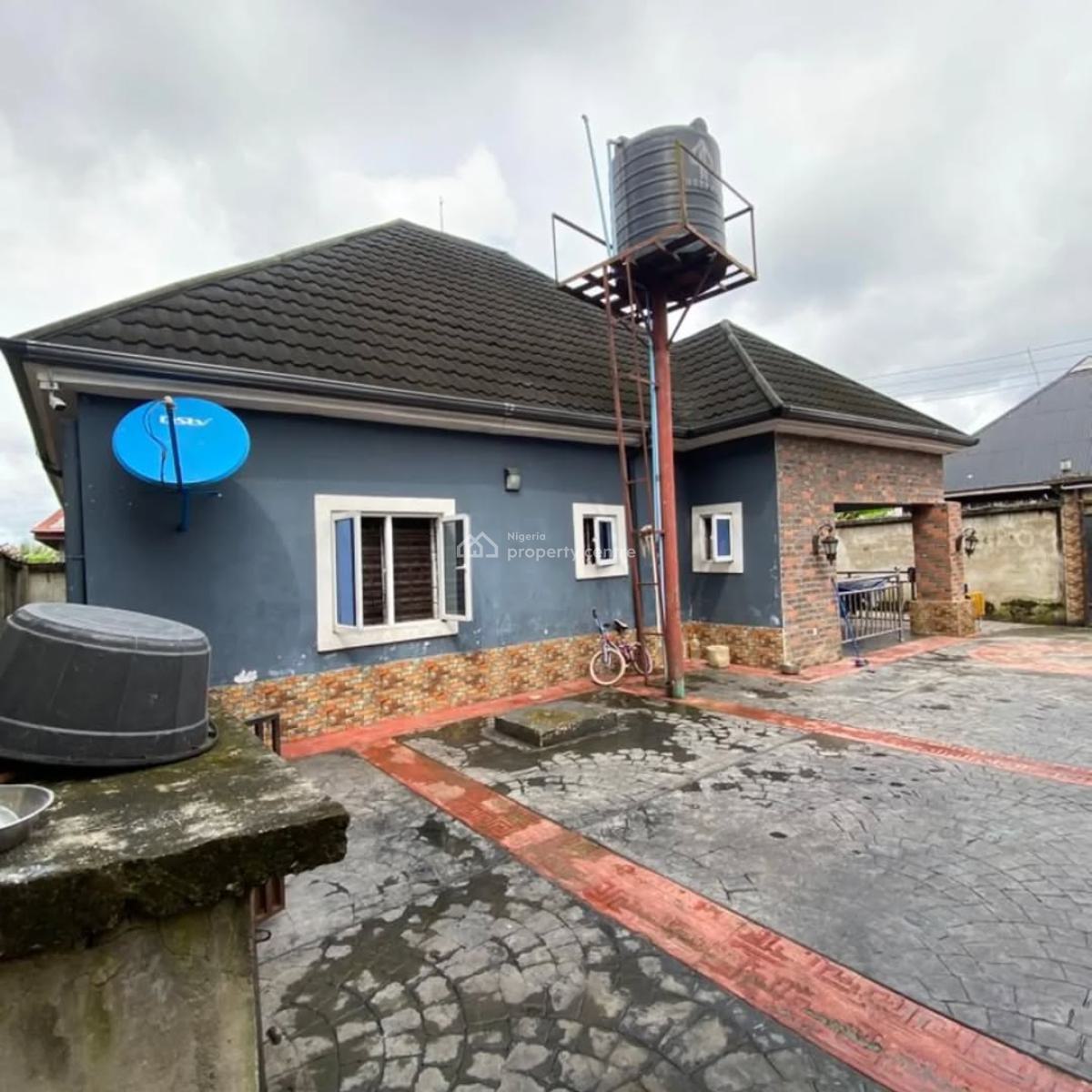 3 Bedroom Bungalow with 2 Rooms Bq and a Security House, Egbelu Off Eliopranwo, Ada George Port Harcourt, Port Harcourt, Rivers, Detached Bungalow for Sale