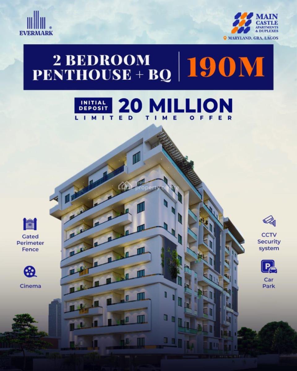 Luxury 2-bedroom Smart Apartments  Main Castle Apartment, Welcome to Main Castle Apartments — a Blend of Contemporary Architectu, Maryland, Lagos, Block of Flats for Sale