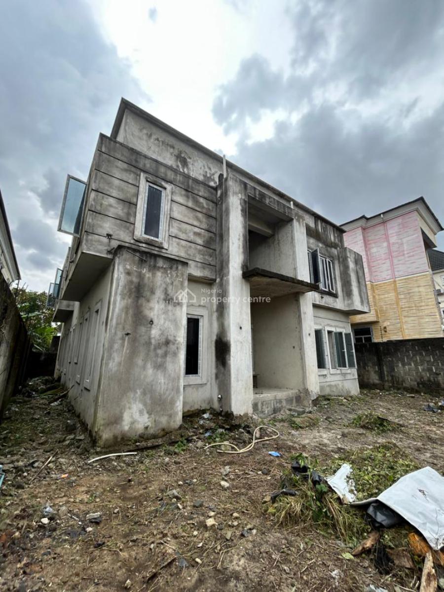 Contemporary 4 Bedroom Carcass Duplex, Shell Cooperative, Eneka, Port Harcourt, Rivers, Detached Duplex for Sale