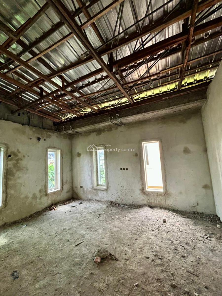 Contemporary 4 Bedroom Carcass Duplex, Shell Cooperative, Eneka, Port Harcourt, Rivers, Detached Duplex for Sale