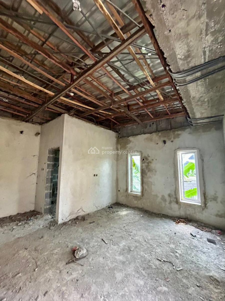 Contemporary 4 Bedroom Carcass Duplex, Shell Cooperative, Eneka, Port Harcourt, Rivers, Detached Duplex for Sale