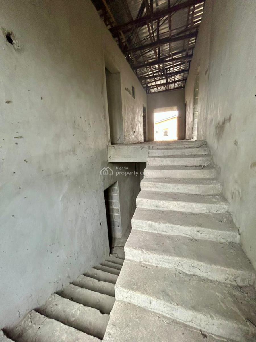 Contemporary 4 Bedroom Carcass Duplex, Shell Cooperative, Eneka, Port Harcourt, Rivers, Detached Duplex for Sale