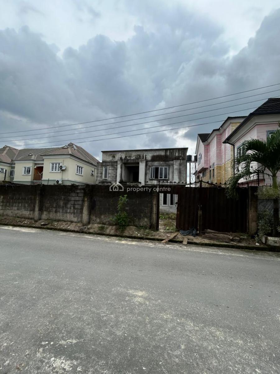Contemporary 4 Bedroom Carcass Duplex, Shell Cooperative, Eneka, Port Harcourt, Rivers, Detached Duplex for Sale