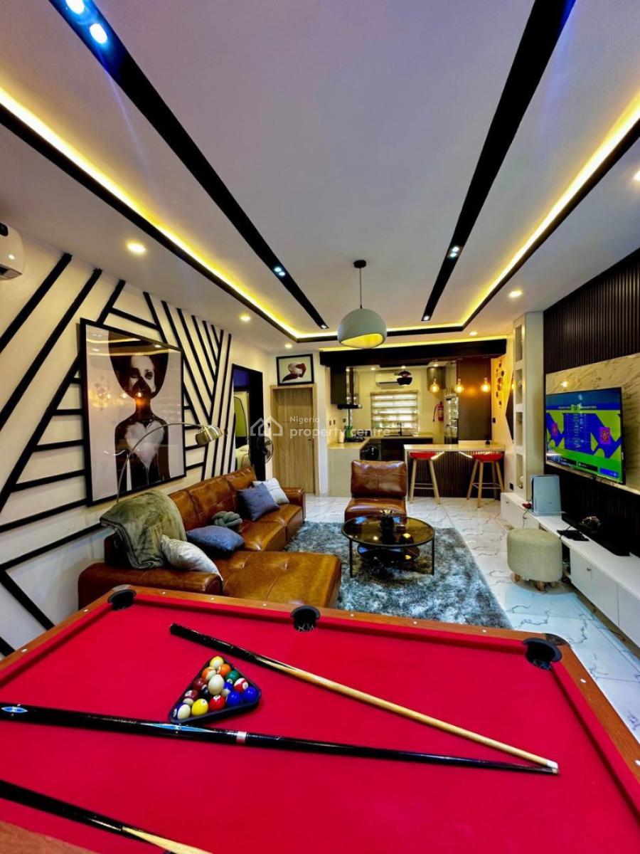 Beautifully Furnished One Bedroom Apartment with Ps5, Board &dart Game, Lekki Phase 1, Lekki, Lagos, Flat / Apartment Short Let