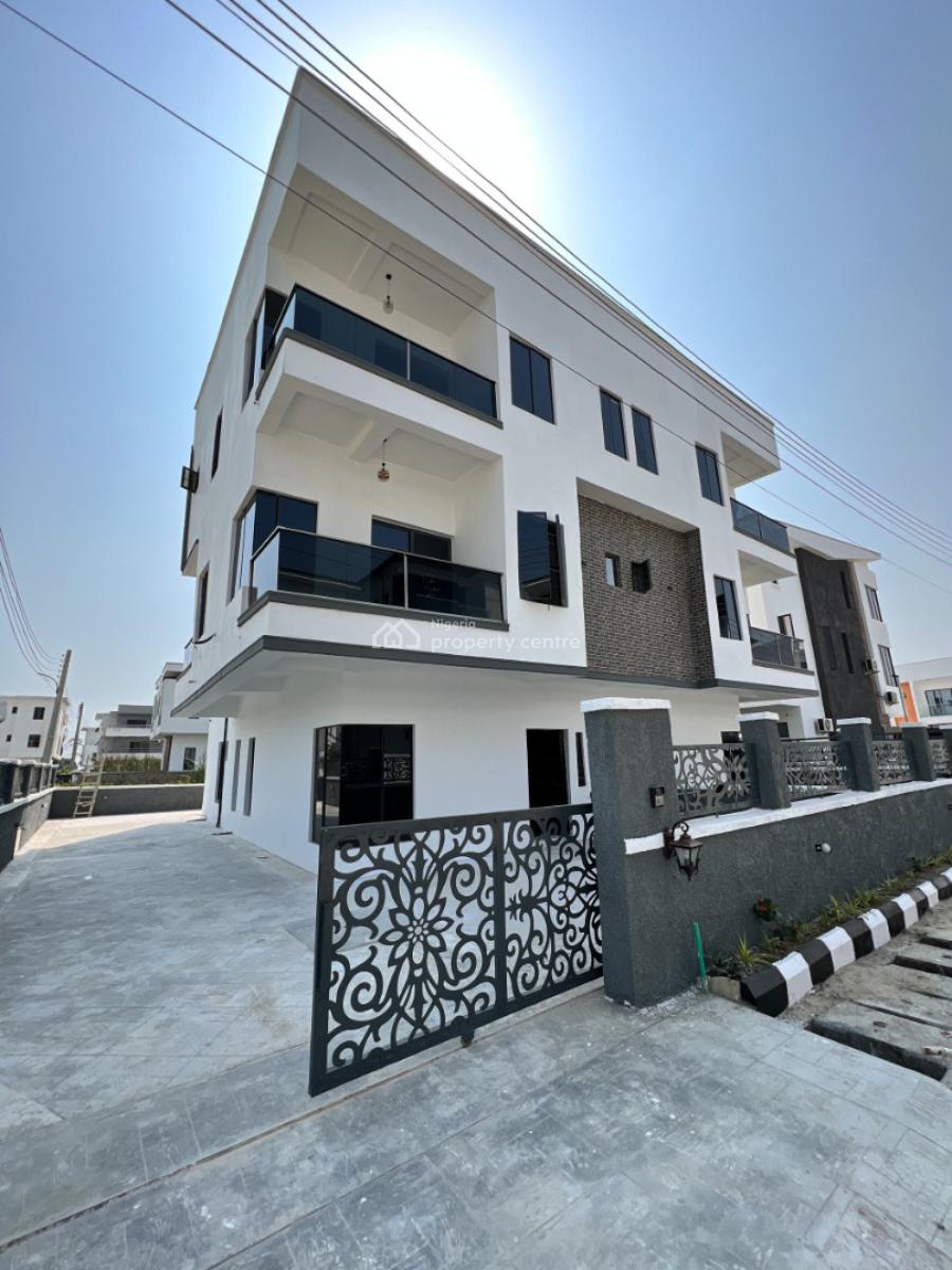 Newly Built Spacious 4bedroom Duplex with Bq, in a Proper Secured Estate at Orchid By Chevron Toll Gate Eleganza, Lekki, Lagos, Semi-detached Duplex for Sale