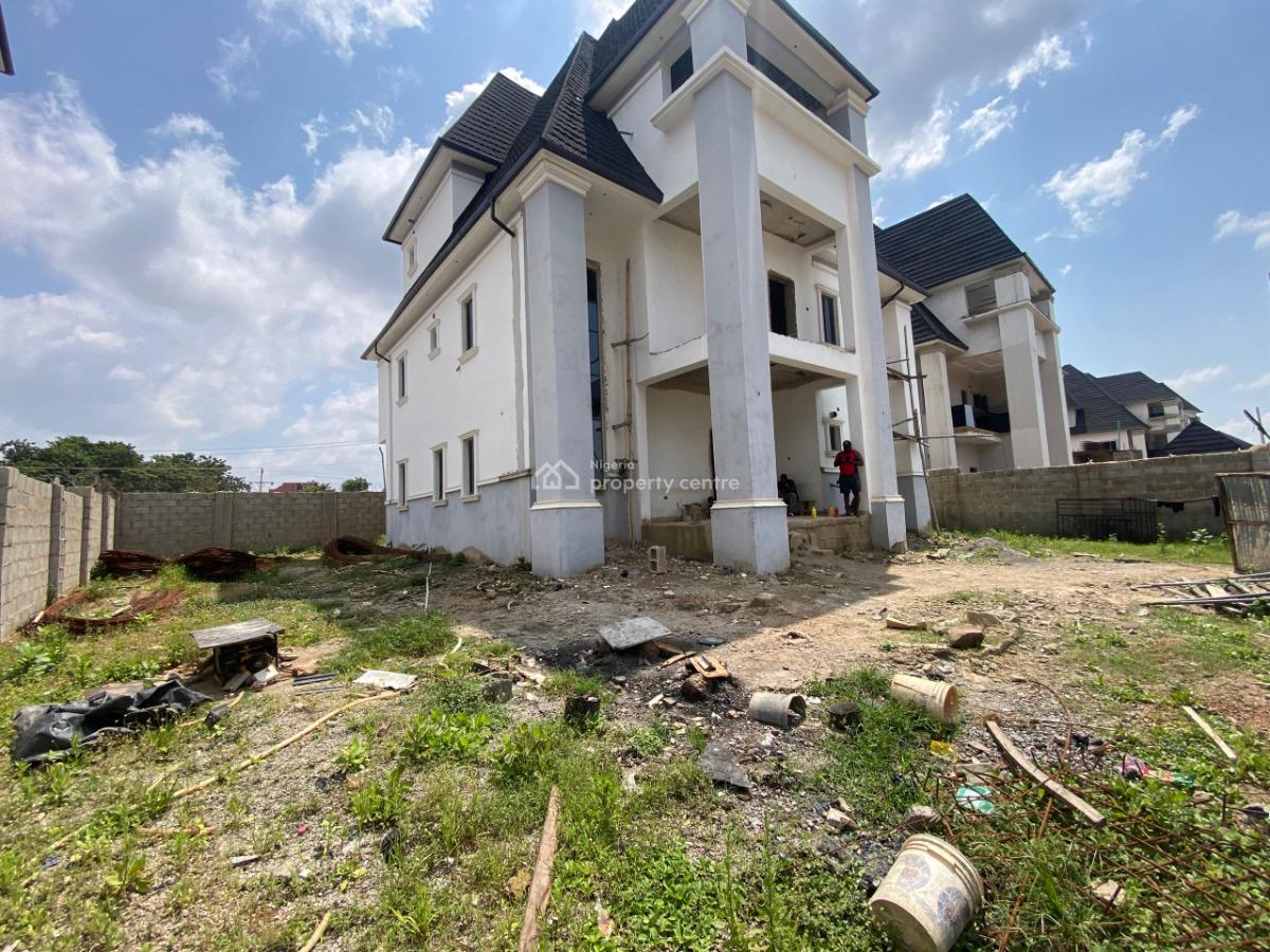 5 Carcass Bedroom Duplex with Pent House, Fabrice Estate, Dakwo, Abuja, Detached Duplex for Sale