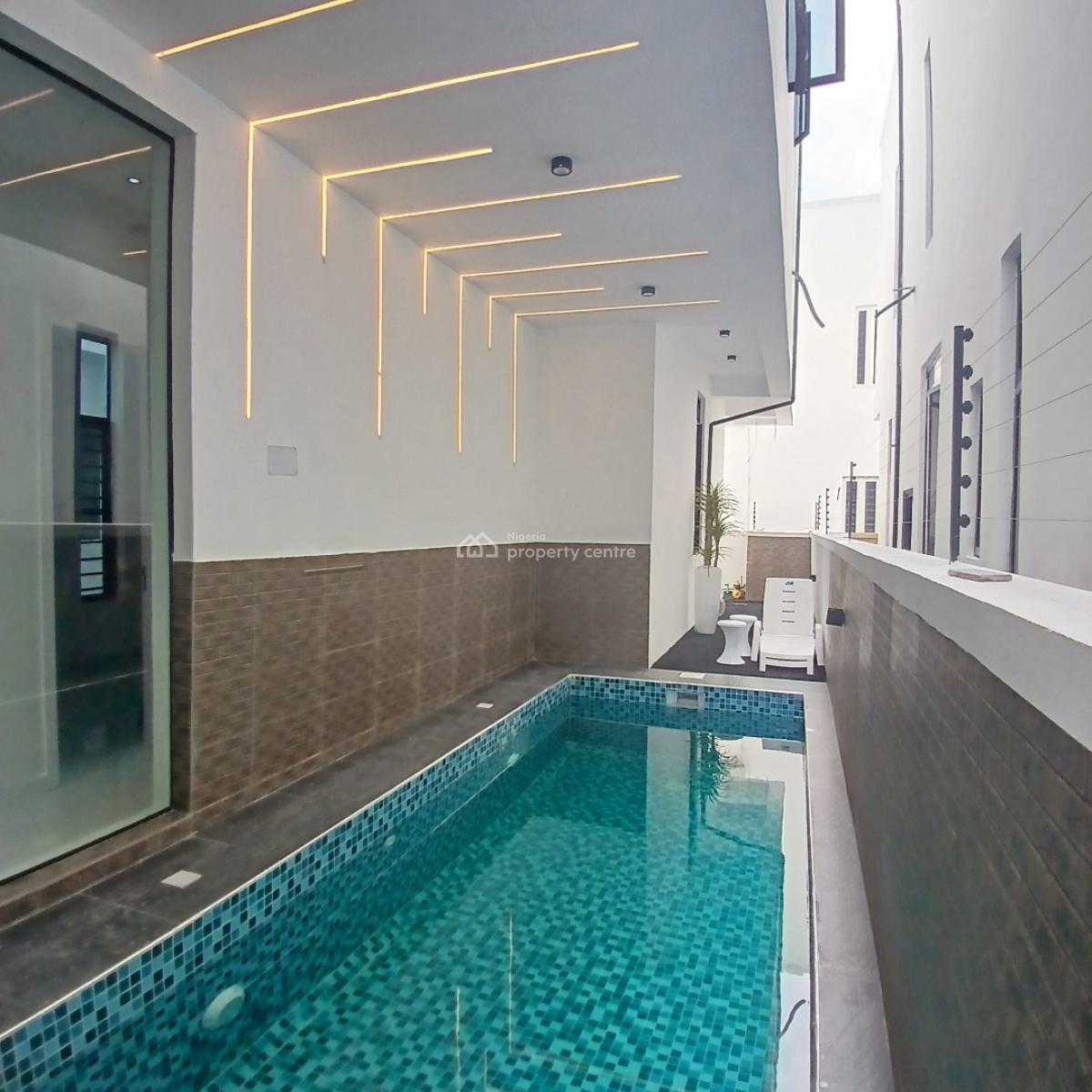 Gigantic 5 Bedroom Detached Duplex with Office Space,bq, Swiimming Pool, Gym ,laundry,2 Kitchen,chevron Toll Gate,  Orchid Road, Lekki, Lagos, Detached Duplex for Sale