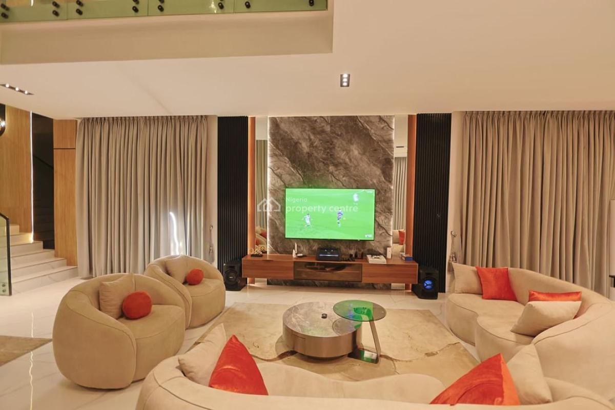 Newly Launched 4/5 Bedroom Duplex with Cinema, Snooker & Swimming Pool, Chevron, Lekki, Lagos, Detached Duplex Short Let
