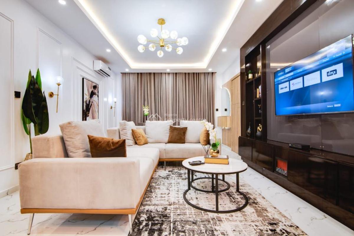 Beautifully Furnished Two Bedroom Apartment with Glass Art Casing (bas, Lekki Phase 1, Lekki, Lagos, Flat / Apartment Short Let