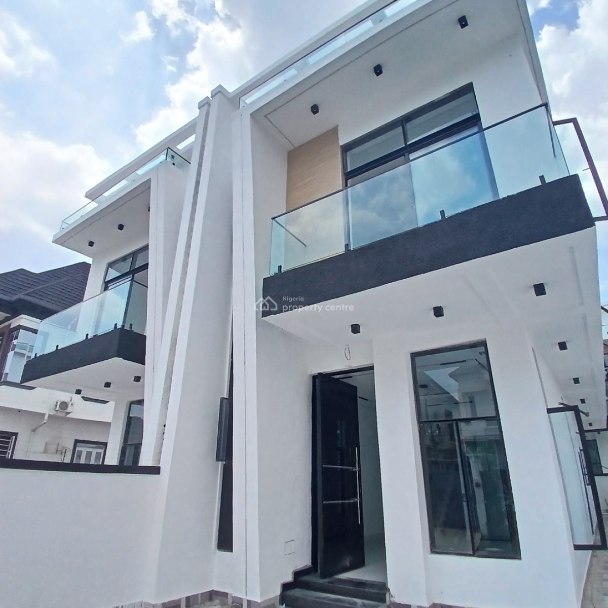 Luxury 4 Bedroom Semi-detached Detached  with Bq, Chevron Toll Gate, Orchid Road, Lekki, Lagos, Semi-detached Duplex for Sale