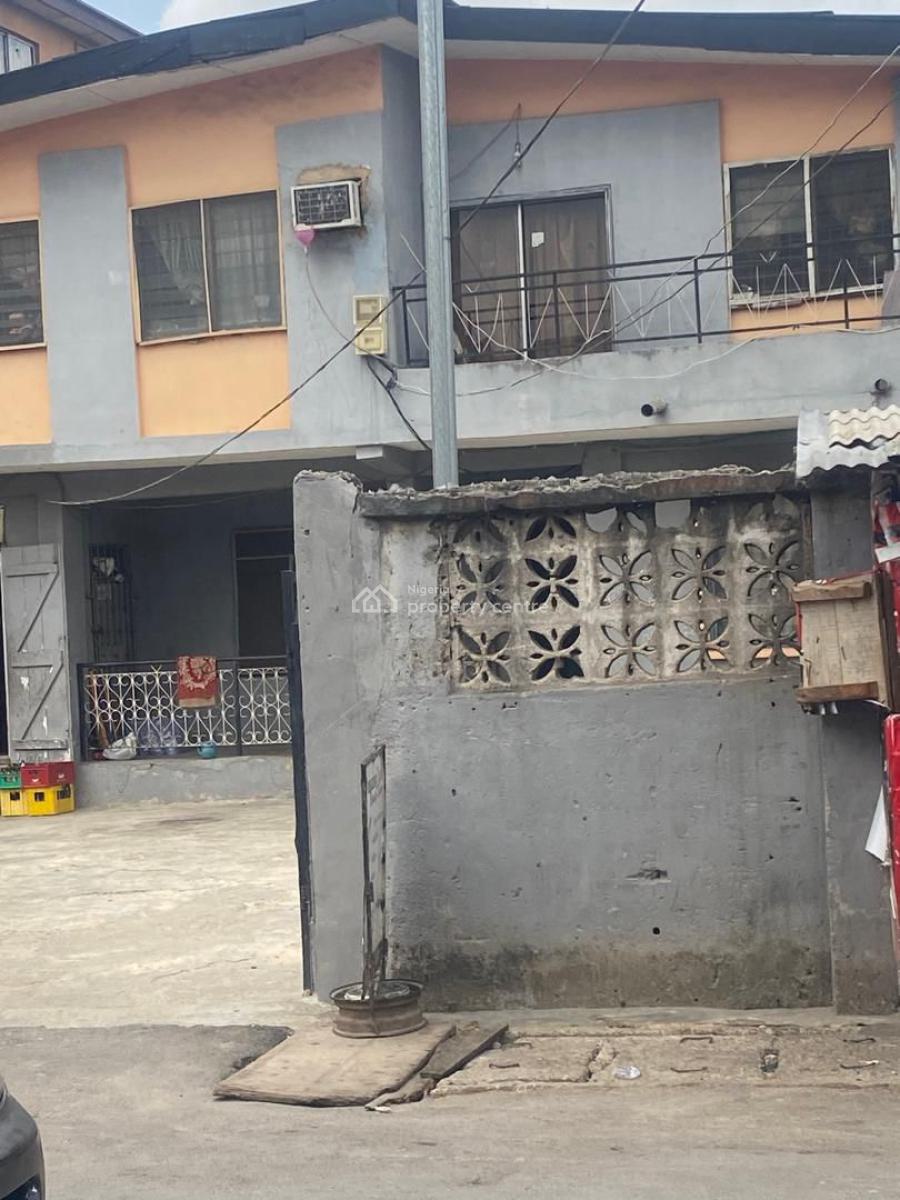 Demolishable Building Siting on More Than 500sqm, Can Also Be Renovate, Can Be Renovated & Can Be Demolished House in a Serene Area, Ogba, Ikeja, Lagos, Block of Flats for Sale