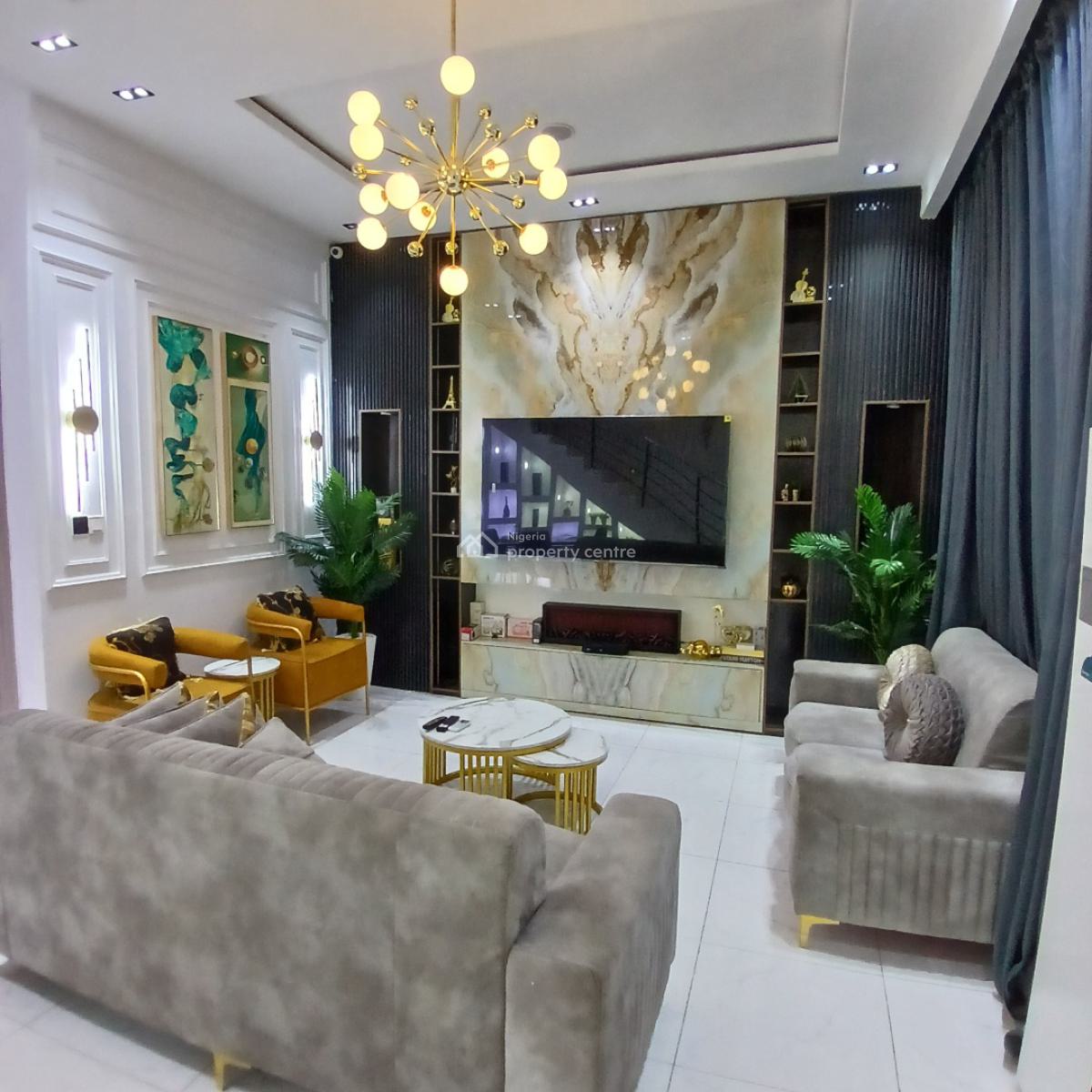 Furnished 4 Bedroom Terrace Duplex with Bq, Chevron Toll Gate, Orchid Road, Lekki, Lagos, Terraced Duplex for Sale