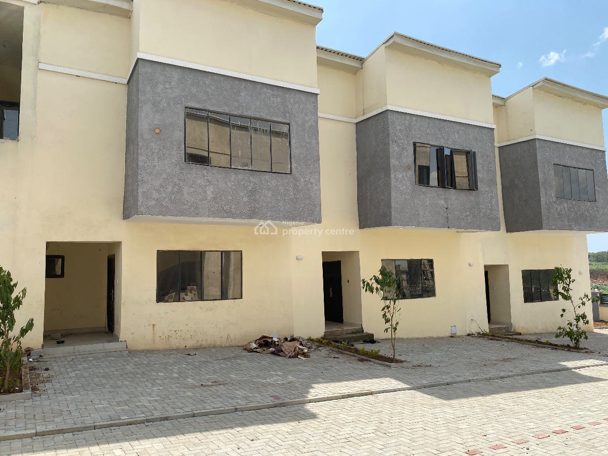 3 Bedroom Terrace Duplex with Bq, in an Estate, Life Camp, Abuja, Terraced Duplex for Rent