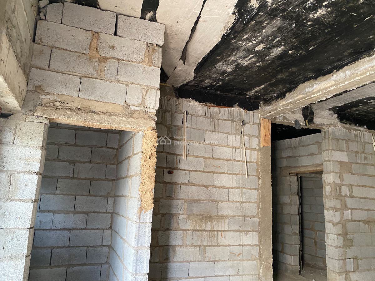 Spacious 3 Bedroom Apartment Carcass, Life Camp, Abuja, Flat / Apartment for Sale