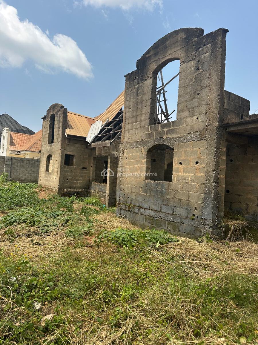 Tastesful 3 Bedroom Bungalow Penthouse Carcass, Galadimawa, Abuja, Semi-detached Bungalow for Sale