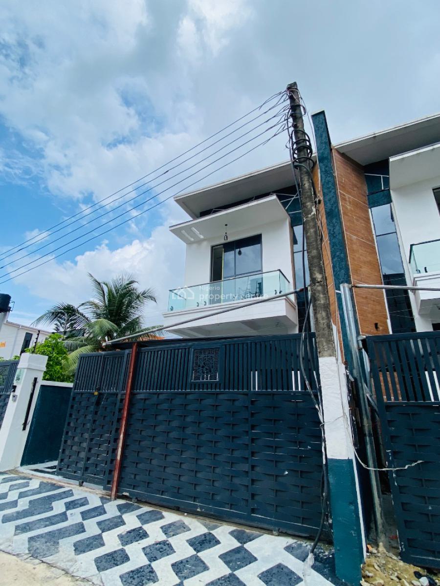 Contemporary Massive 4 Bedroom Semi Duplex with Bq, Sangotedo, Ajah, Lagos, Semi-detached Duplex for Sale