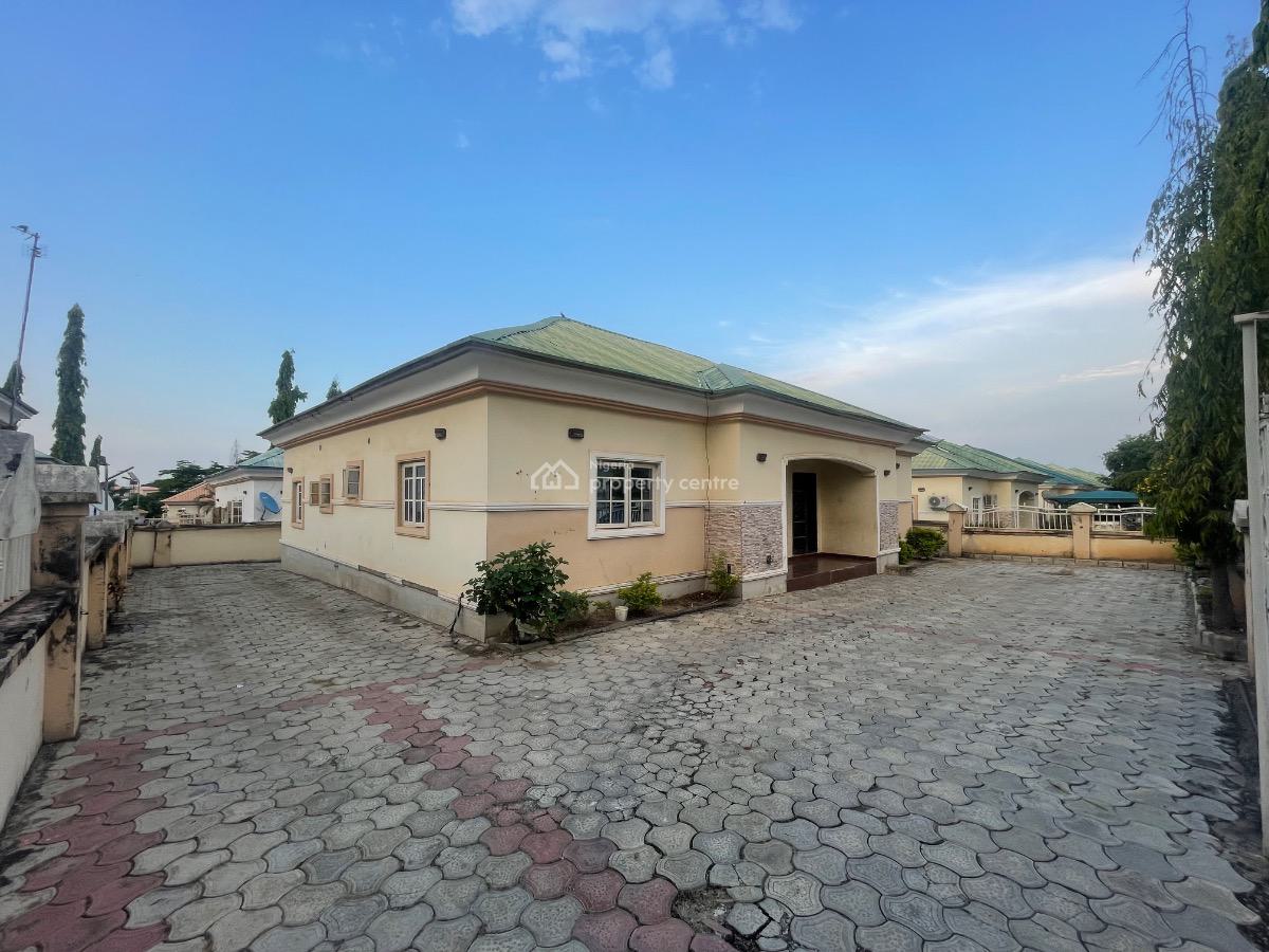 Well Finished Three Bedroom Bungalow with a Room Bq, Clobek Crown Estate After Trade Mall, Lugbe District, Abuja, Detached Bungalow for Rent