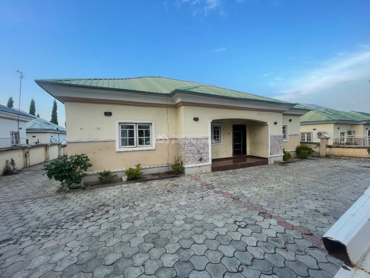 Well Finished Three Bedroom Bungalow with a Room Bq, Clobek Crown Estate After Trade Mall, Lugbe District, Abuja, Detached Bungalow for Rent