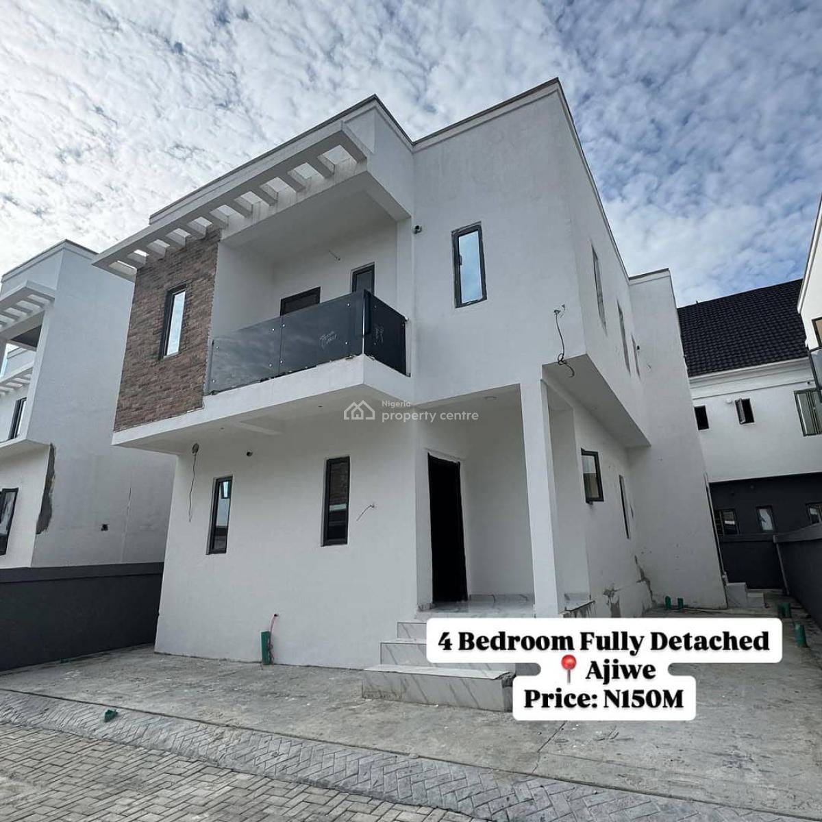 Fully Detached 4 Bedroom, Ajiwe, Ajah, Lagos, Detached Duplex for Sale