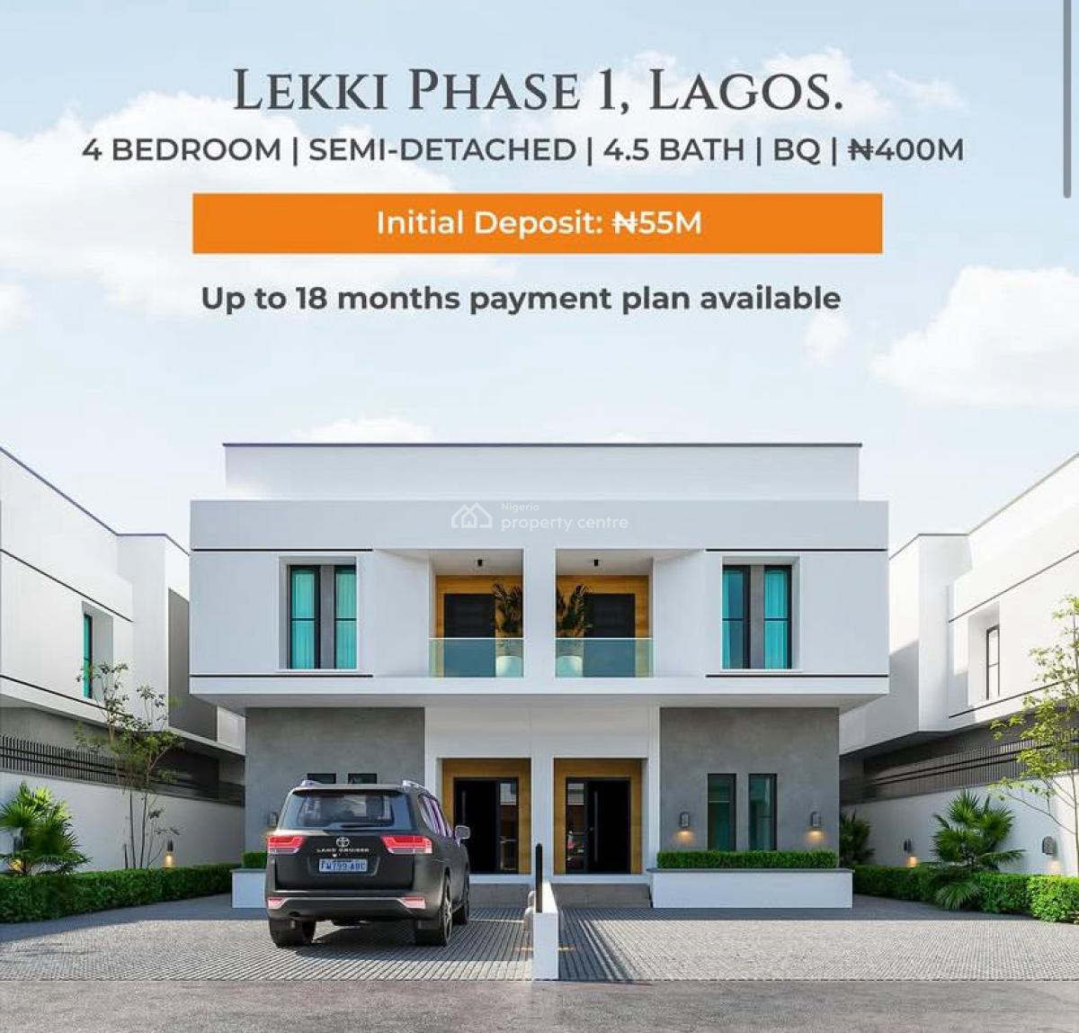 Luxury 4 Bedroom Semi-detached Duplex with Sleek Finishes., Lekki Phase 1, Lekki, Lagos, Semi-detached Duplex for Sale