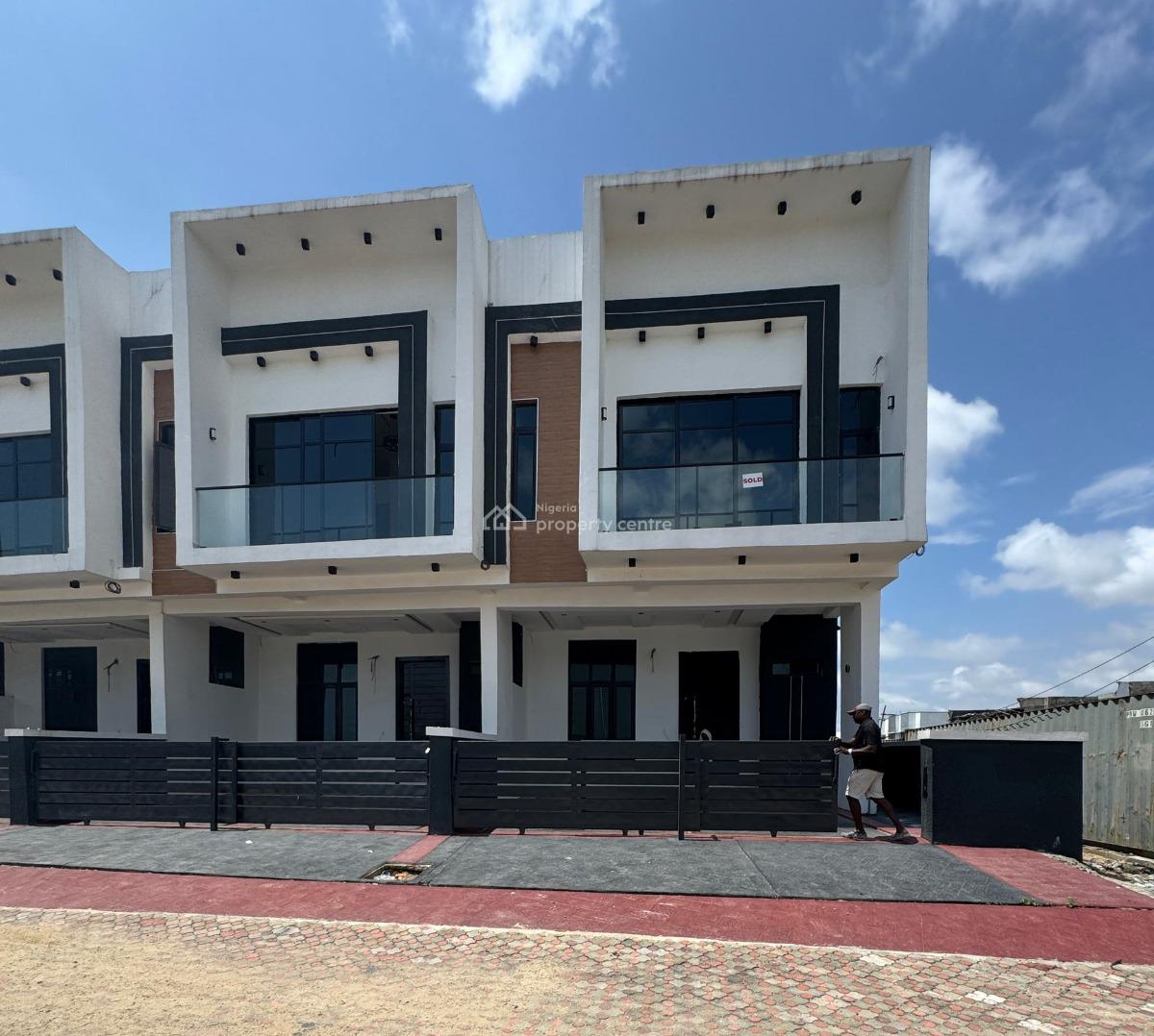 Luxurious 4 Bedroom Self Compound Terraced Duplex in Secured Estate, Ajah, Lagos, Terraced Duplex for Sale