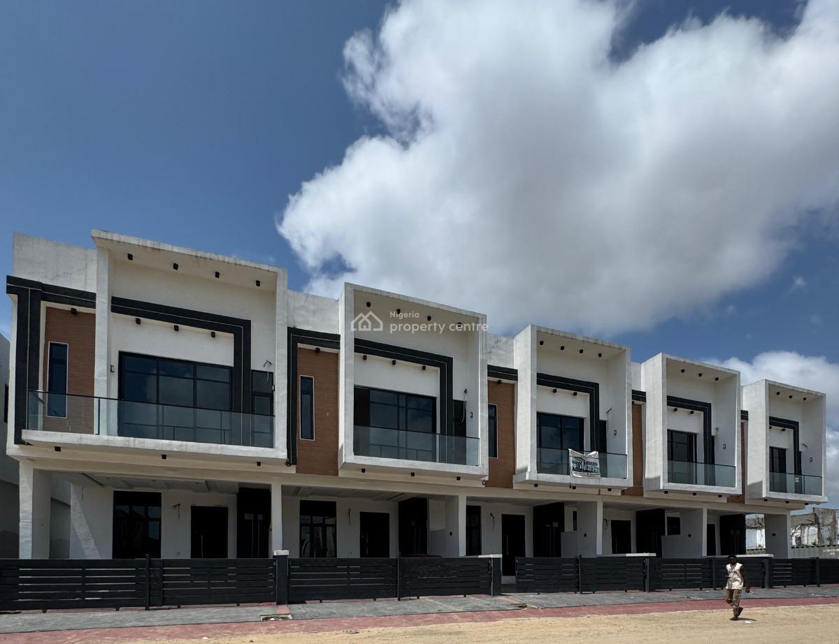 Luxurious 4 Bedroom Self Compound Terraced Duplex in Secured Estate, Ajah, Lagos, Terraced Duplex for Sale