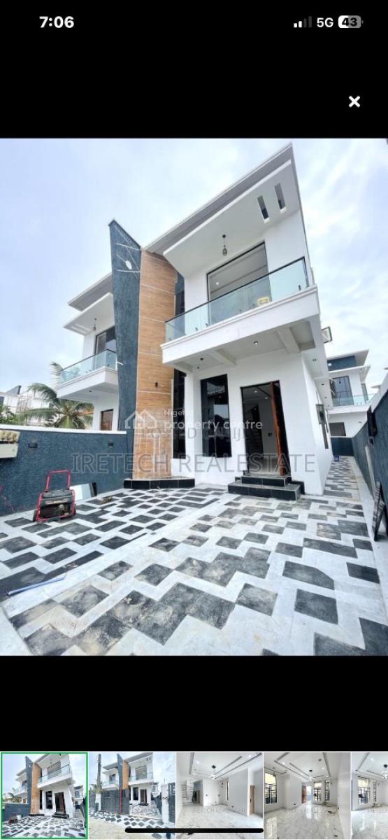 Well Finished 4 Bedroom Semi Detached Duplex with Bq, Ajah, Lekki, Lagos, Semi-detached Duplex for Sale