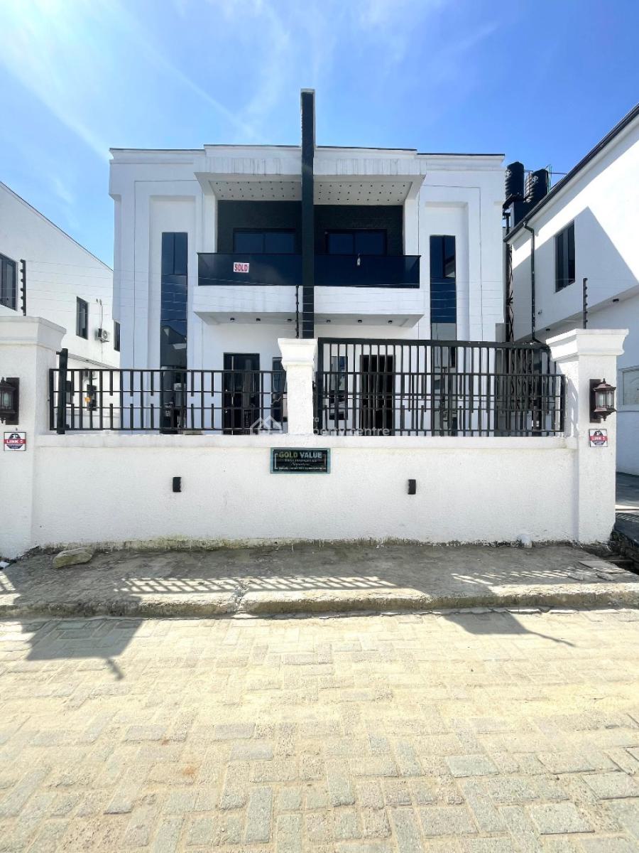 Self Compound 4 Bedroom Semi Detached Duplex with Bq, Experience Luxury Living Within This Private Oasis Within an Estate, Lekki, Lagos, Semi-detached Duplex for Sale