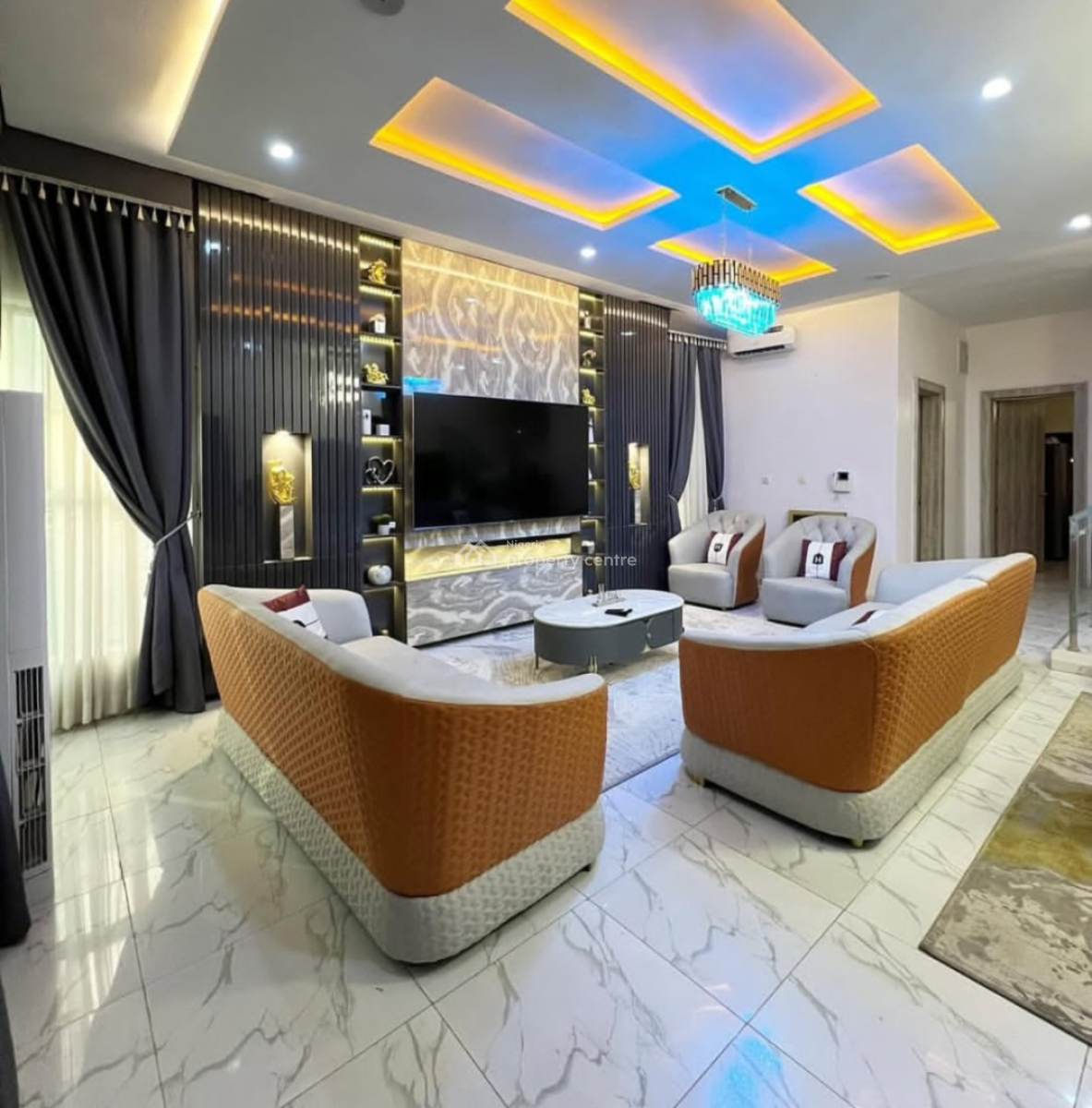 Fully Furnished 4 Bedroom Semi Duplex with Solar and Bq, Orchid Road, Lekki, Lagos, Semi-detached Duplex for Rent