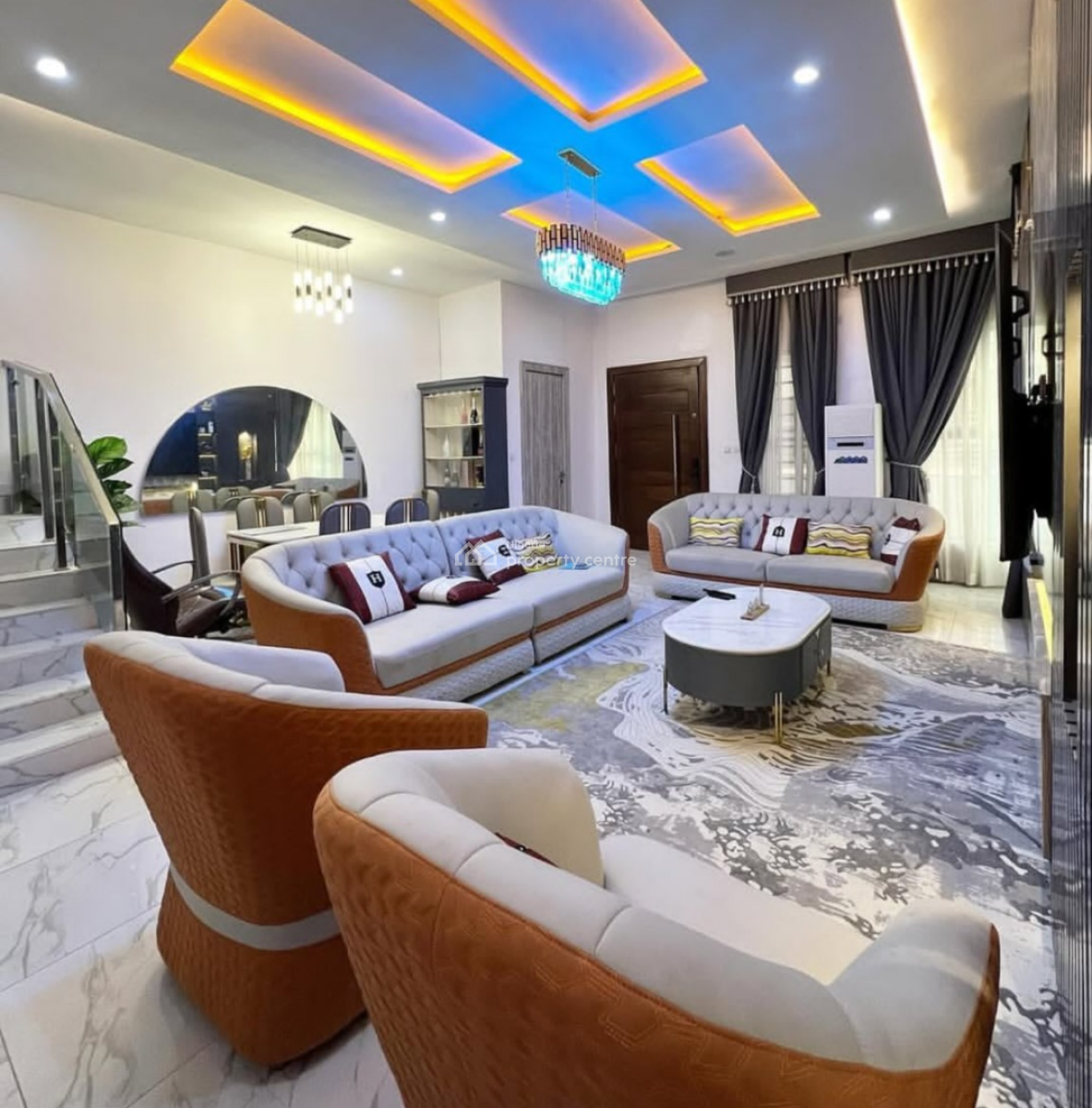 Fully Furnished 4 Bedroom Semi Duplex with Solar and Bq, Orchid Road, Lekki, Lagos, Semi-detached Duplex for Rent