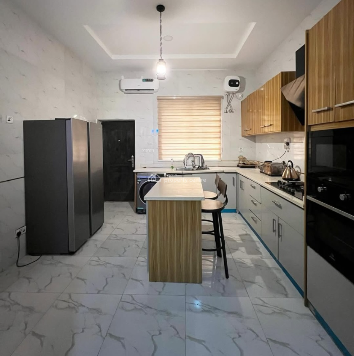 Fully Furnished 4 Bedroom Semi Duplex with Solar and Bq, Orchid Road, Lekki, Lagos, Semi-detached Duplex for Rent