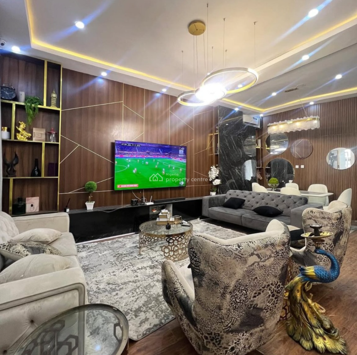 Fully Furnished 4 Bedroom Semi Detached Duplex, Chevron, Lekki, Lagos, House for Rent