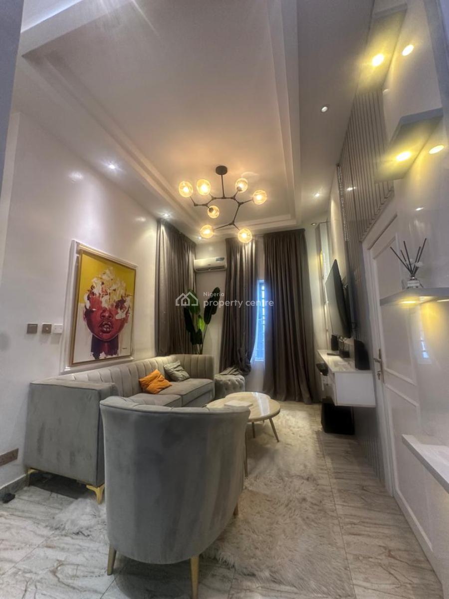 Fully Furnished 4bedroom Semi Detached Duplex with Bq, Lekki County, Osapa, Lekki, Lagos, Semi-detached Duplex for Rent