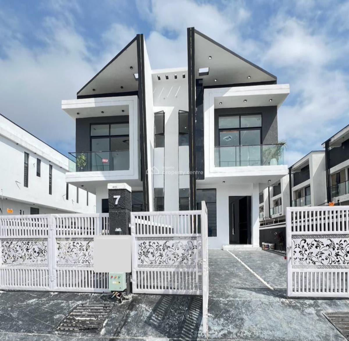 Contemporary 4 Bedroom Semi Detached Duplex with Bq, Ikota, Lekki, Lagos, Semi-detached Duplex for Sale