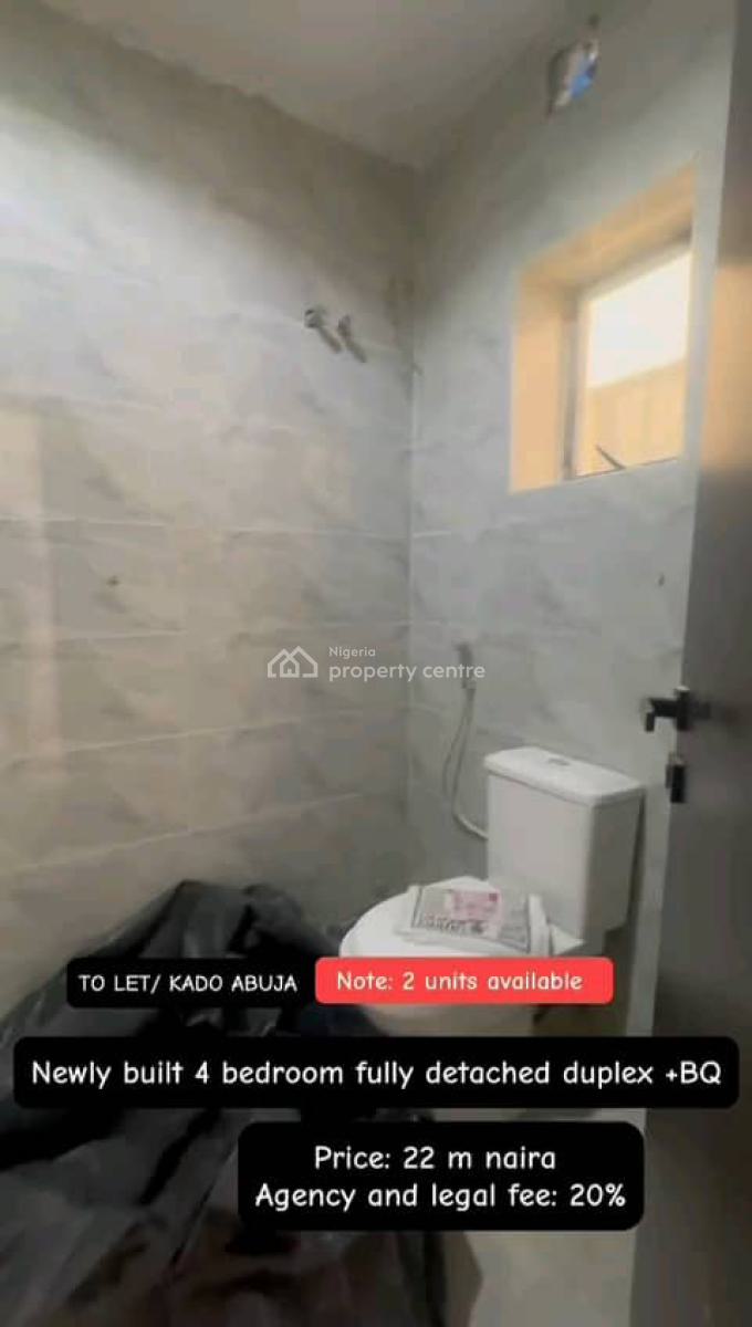 Newly Built 4 Bedroom Terrace Duplex with Excellent Facilities, Kado, Abuja, Terraced Duplex for Rent