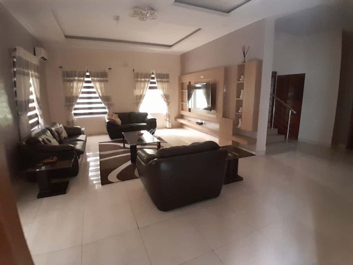 Furnished 5 Bedroom Fully Detached Duplex with Bq, Osapa, Lekki, Lagos, Detached Duplex for Rent
